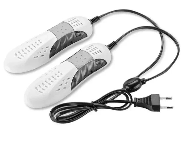 Efficiënte schoendroger, compact, verwarmt schoenen snel en gelijkmatig, elimineert geuren, geschikt voor alle schoensoorten.