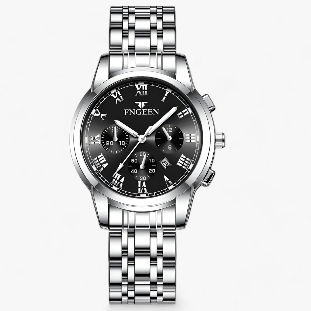 Luxe titanium dameshorloge Clémence, waterbestendig en comfortabel, een essentieel mode-item.