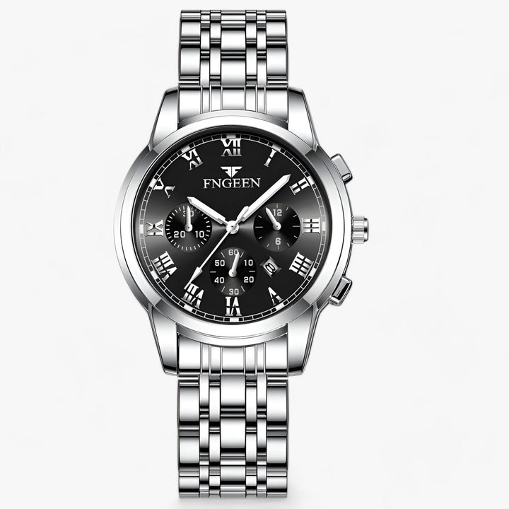 Luxe titanium dameshorloge Clémence, waterbestendig en comfortabel, een essentieel mode-item.