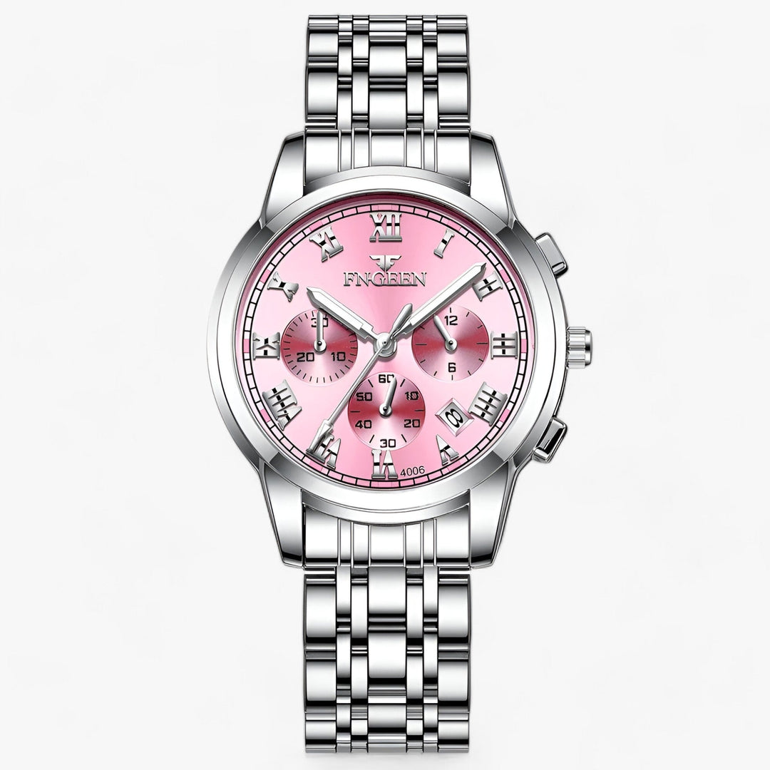 Clémence titanium dameshorloge met verfijnd design, een elegant en duurzaam sieraad voor elke gelegenheid.