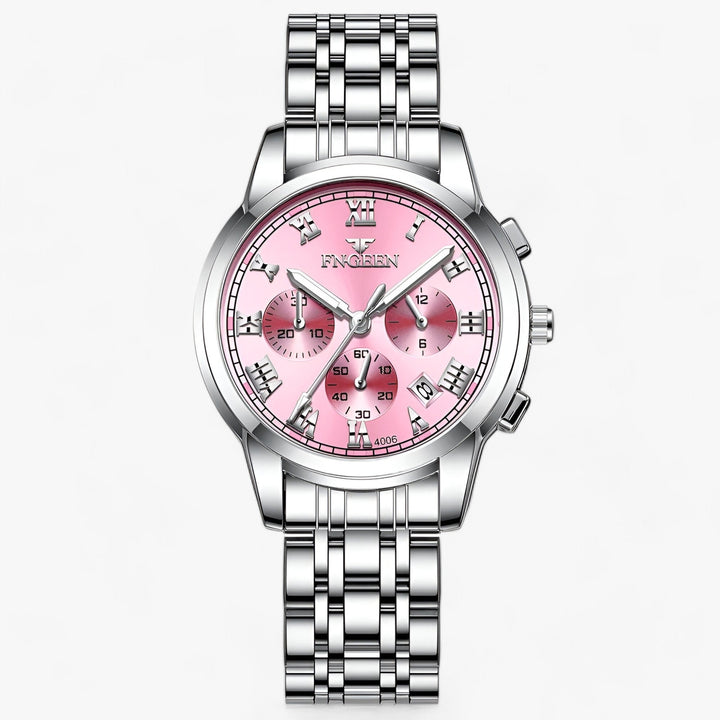 Clémence titanium dameshorloge met verfijnd design, een elegant en duurzaam sieraad voor elke gelegenheid.