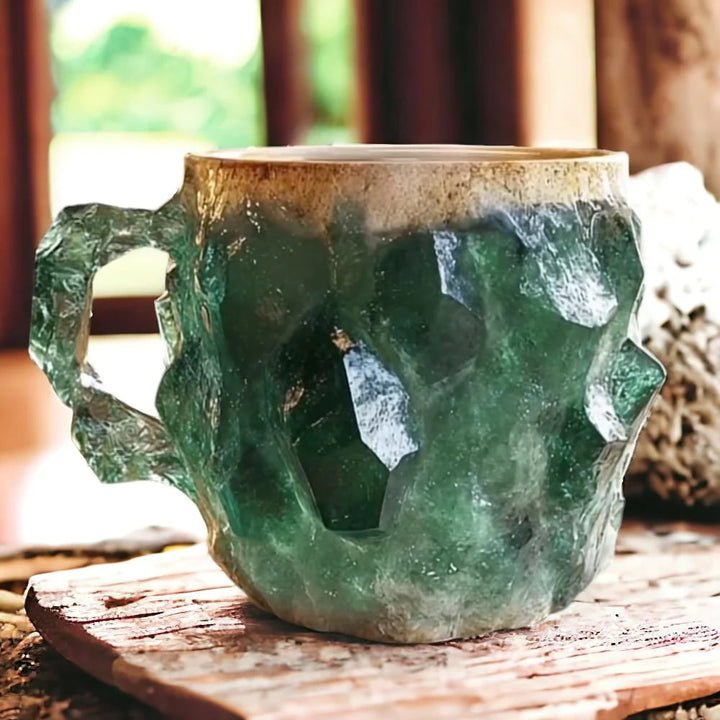 Sprankelende edelsteen mok, een spiritueel geschenk dat elke slok bijzonder maakt, geschikt voor koffie.