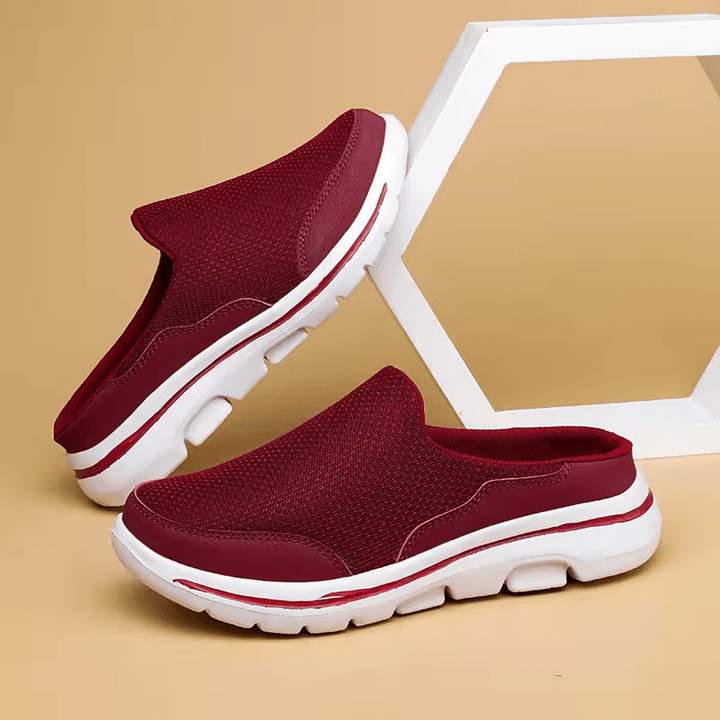 Elegante, ademende heren pantoffels in blauw, bruin, rood en zwart met ergonomisch ontwerp en antislipzool.