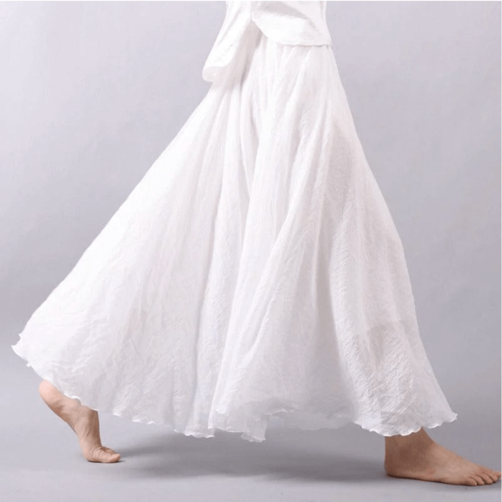 Elegante bohemian maxi rok voor dames, vloeiend en stijlvol, perfect voor zomerse dagen en strandmode.