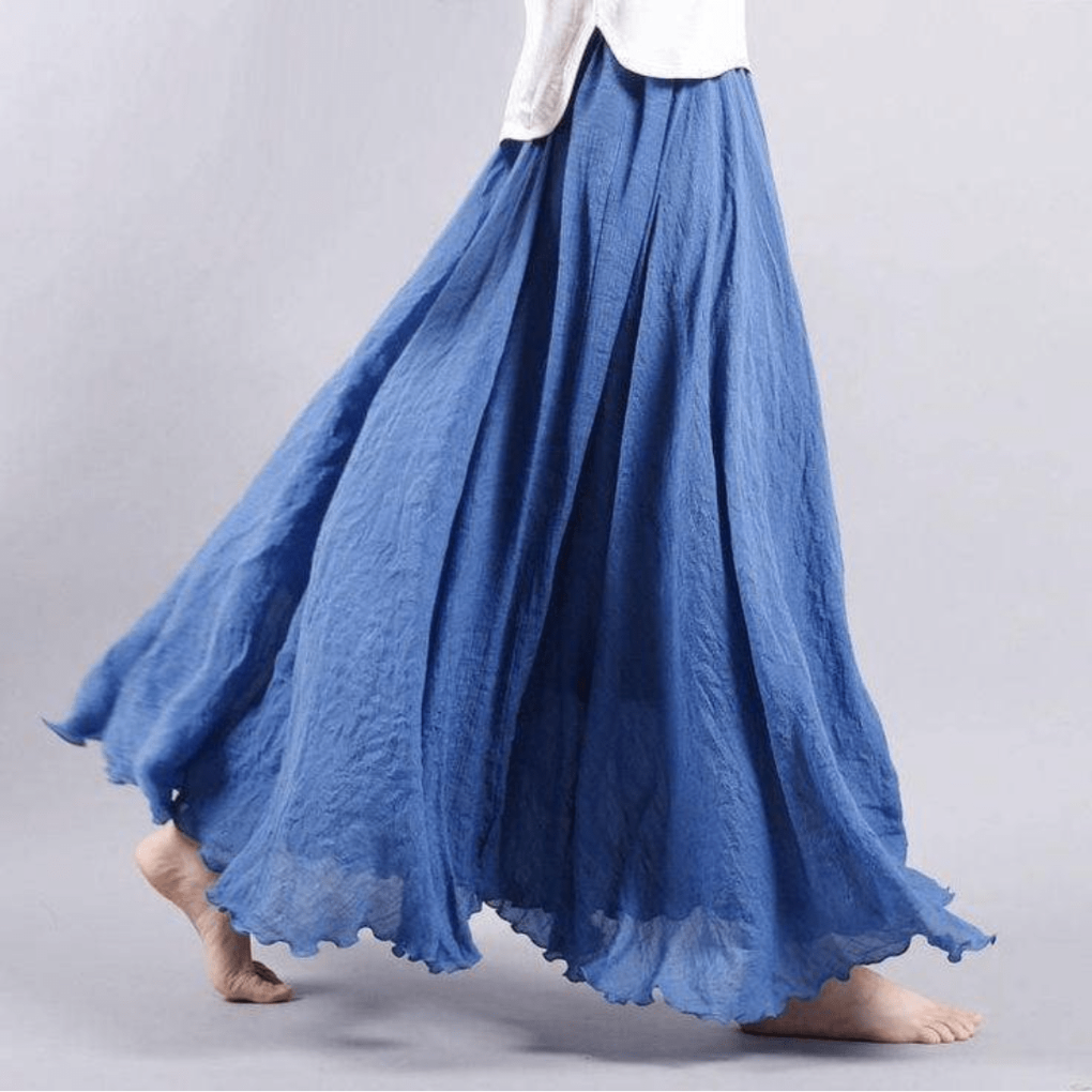Luchtige bohemian maxi rok voor dames, elegant en stijlvol met een vloeiende pasvorm voor zomerse vibes.