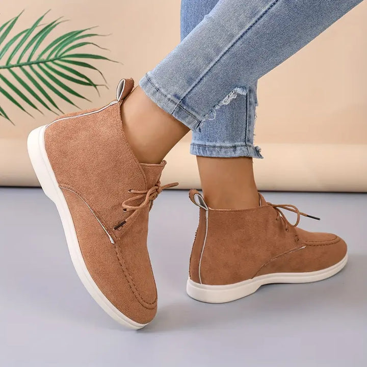 Elegante bruine Maxime leren dames schoenen, comfortabel en stijlvol voor dagelijks gebruik.