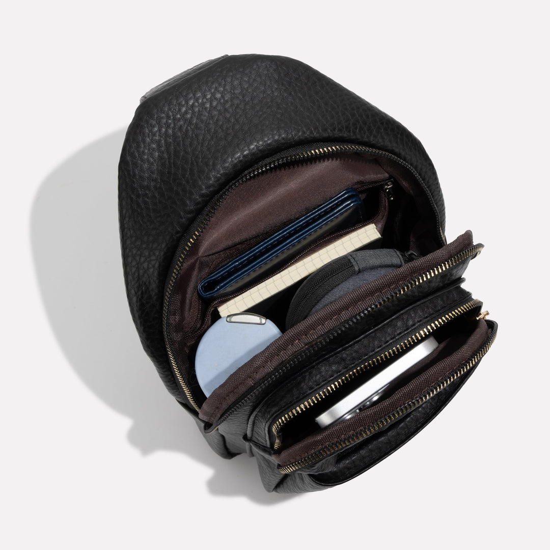 Elegante dames anti-diefstal crossbody tas, veelzijdig en veilig, met meerdere binnenvakken en waterbestendig materiaal.