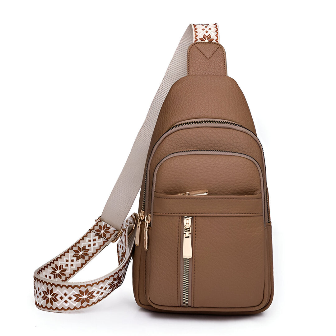 Elegante dames anti-diefstal crossbody tas, veelzijdig en veilig, met meerdere binnenvakken en waterbestendig materiaal.