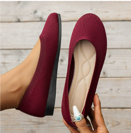 Elegante dames ballet flats in eenvoudig design, platte zool, ideaal voor elke gelegenheid, verkrijgbaar in verschillende kleuren.