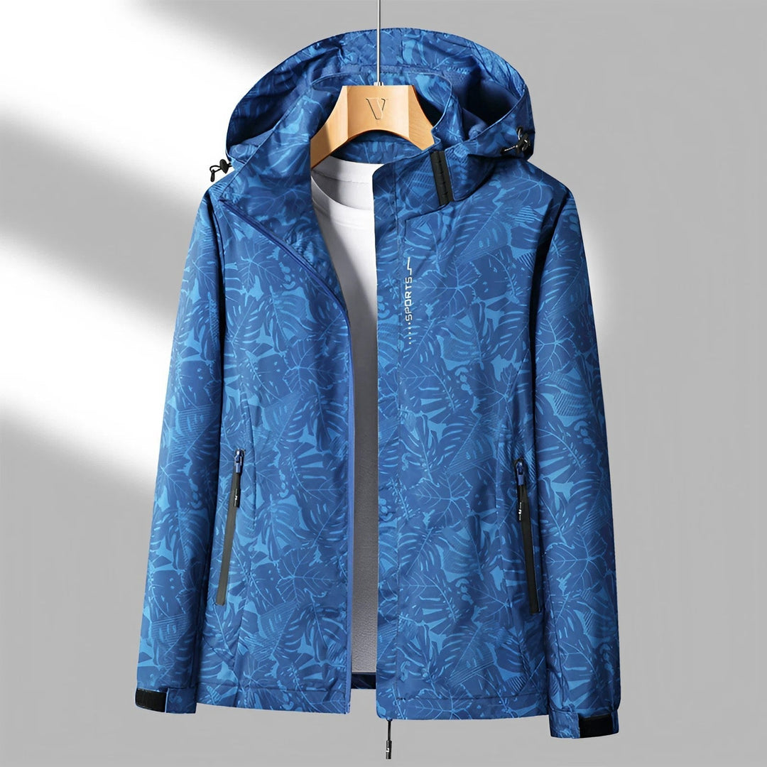 Elegante dames capuchonjas, waterdicht, winddicht, modern ontwerp, ideaal voor regenachtig weer, stijlvolle buitenkleding.