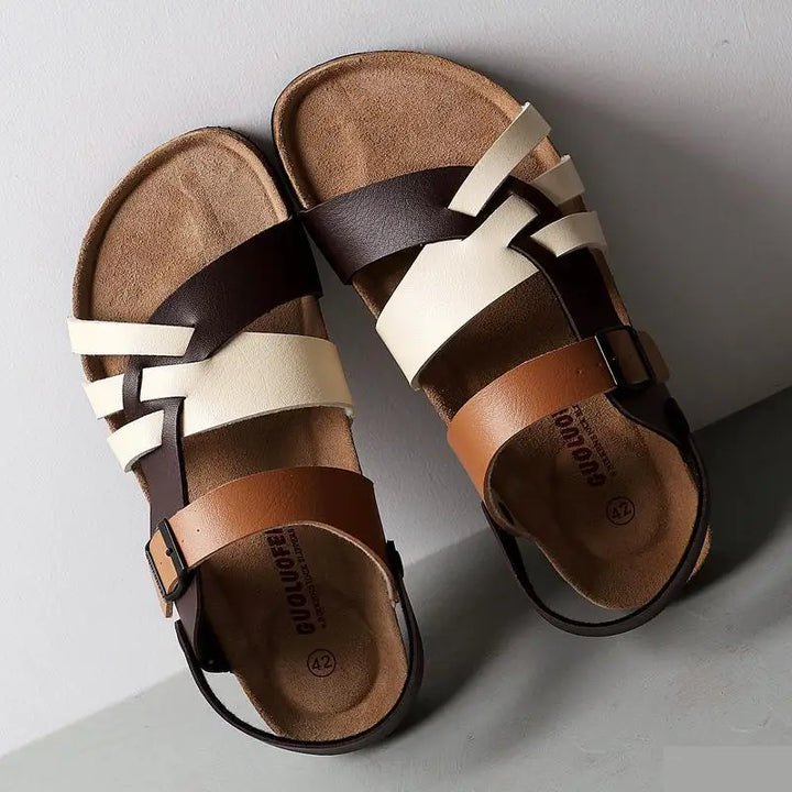 Comfortabele leren sandalen voor dames, duurzaam en chique.
