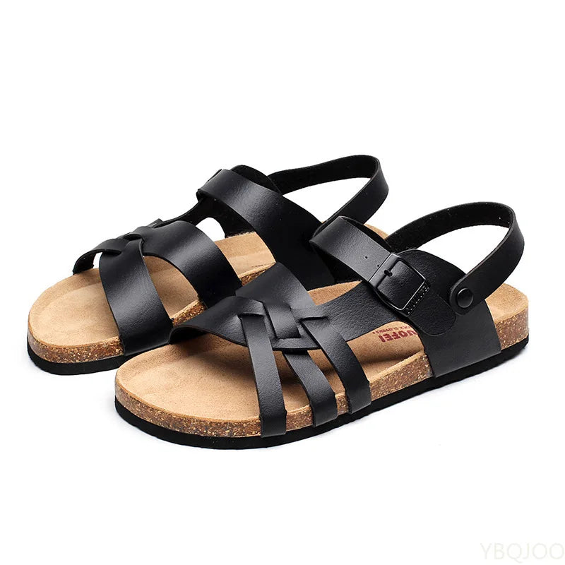 Modebewuste leren sandalen voor dames, perfect voor diverse gelegenheden.