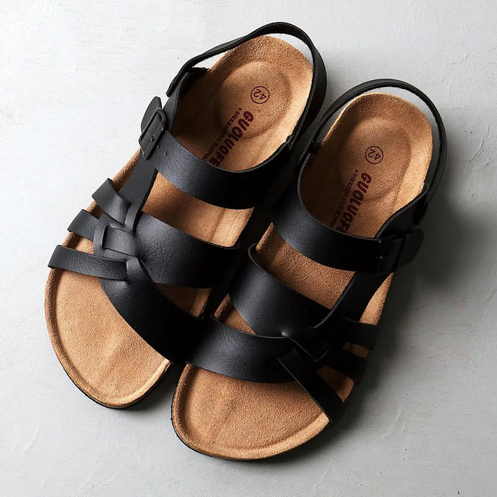 Leren zomersandalen voor dames met optimaal draagcomfort.
