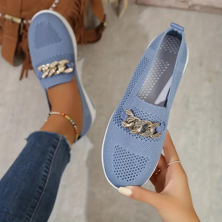 Elegante damesloafers van hoge kwaliteit, met platte hakken, ideaal voor dagelijks en speciaal gebruik.