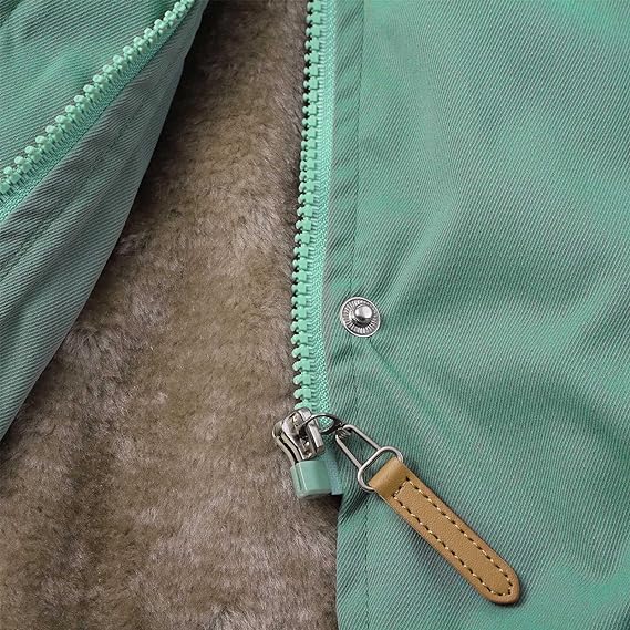 "Elegante Damen Parkajacke in Marineblau, wetterfest und warm, ideal für kalte Tage mit verstellbarer Taillenkordel."