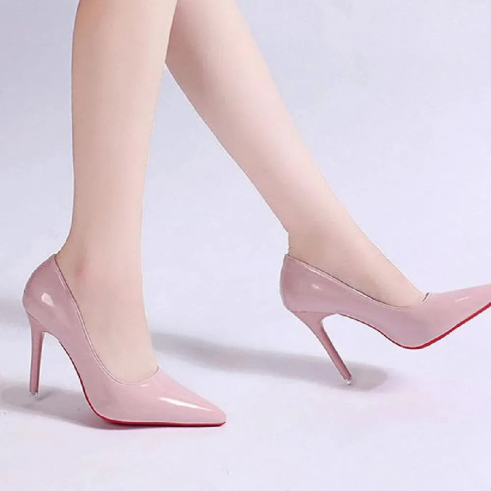 Elegante dames plateau stiletto pumps met hoge hakken, effen kleur, veelzijdig voor dagelijks gebruik en speciale gelegenheden.