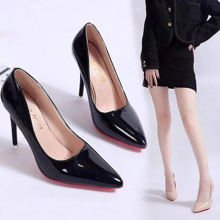 Elegante dames plateau stiletto pumps met hoge hakken, effen kleur, veelzijdig voor dagelijks gebruik en speciale gelegenheden.