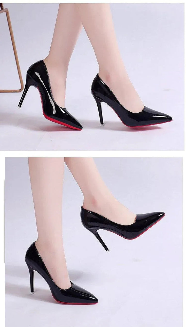 Elegante dames plateau stiletto pumps met hoge hakken, effen kleur, veelzijdig voor dagelijks gebruik en speciale gelegenheden.