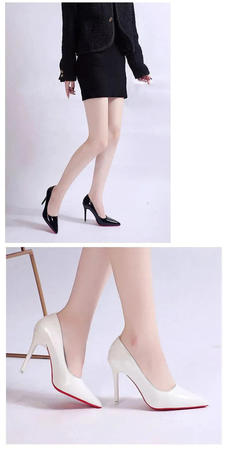 Elegante dames plateau stiletto pumps met hoge hakken, effen kleur, veelzijdig voor dagelijks gebruik en speciale gelegenheden.