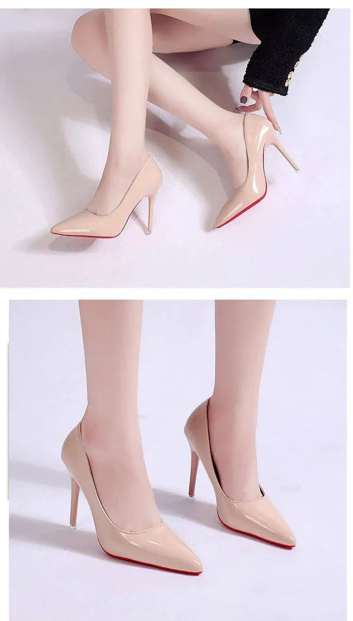 Elegante dames plateau stiletto pumps met hoge hakken, effen kleur, veelzijdig voor dagelijks gebruik en speciale gelegenheden.