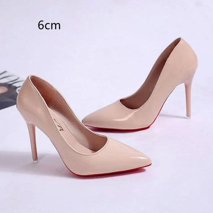 Elegante dames plateau stiletto pumps met hoge hakken, effen kleur, veelzijdig voor dagelijks gebruik en speciale gelegenheden.