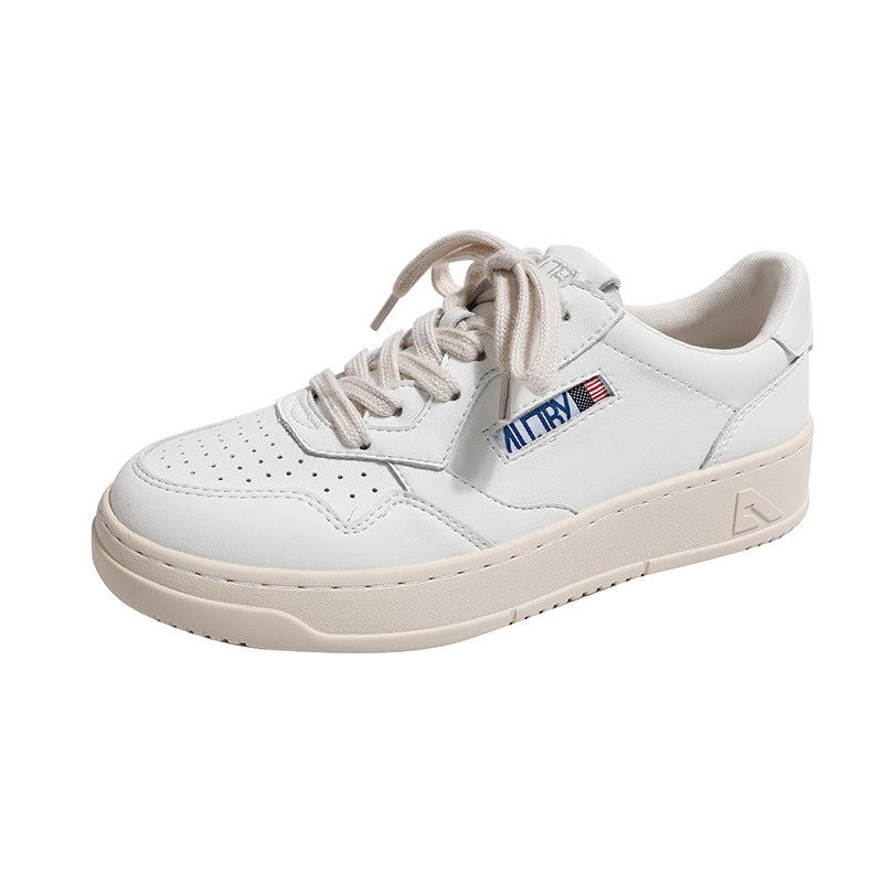 Witte dames sneakers met ergonomische binnenzool