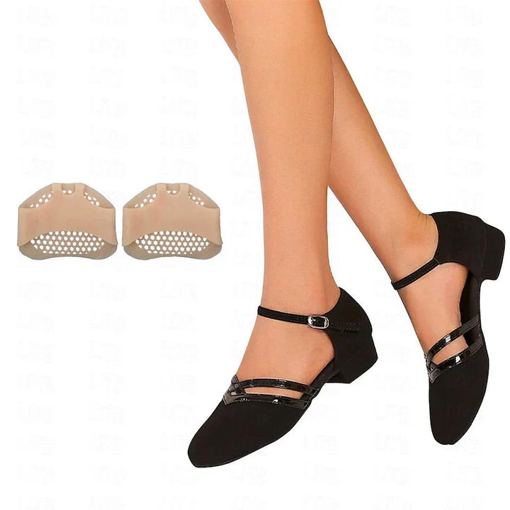 Elegante leren damesschoenen voor moderne dans, met een glinsterend design, optimale bewegingsvrijheid, robuust en stijlvol.