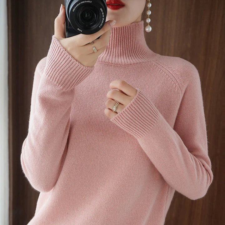 Modieuze dameskleding: een warme en comfortabele coltrui voor een elegante, dagelijkse look in de winter.