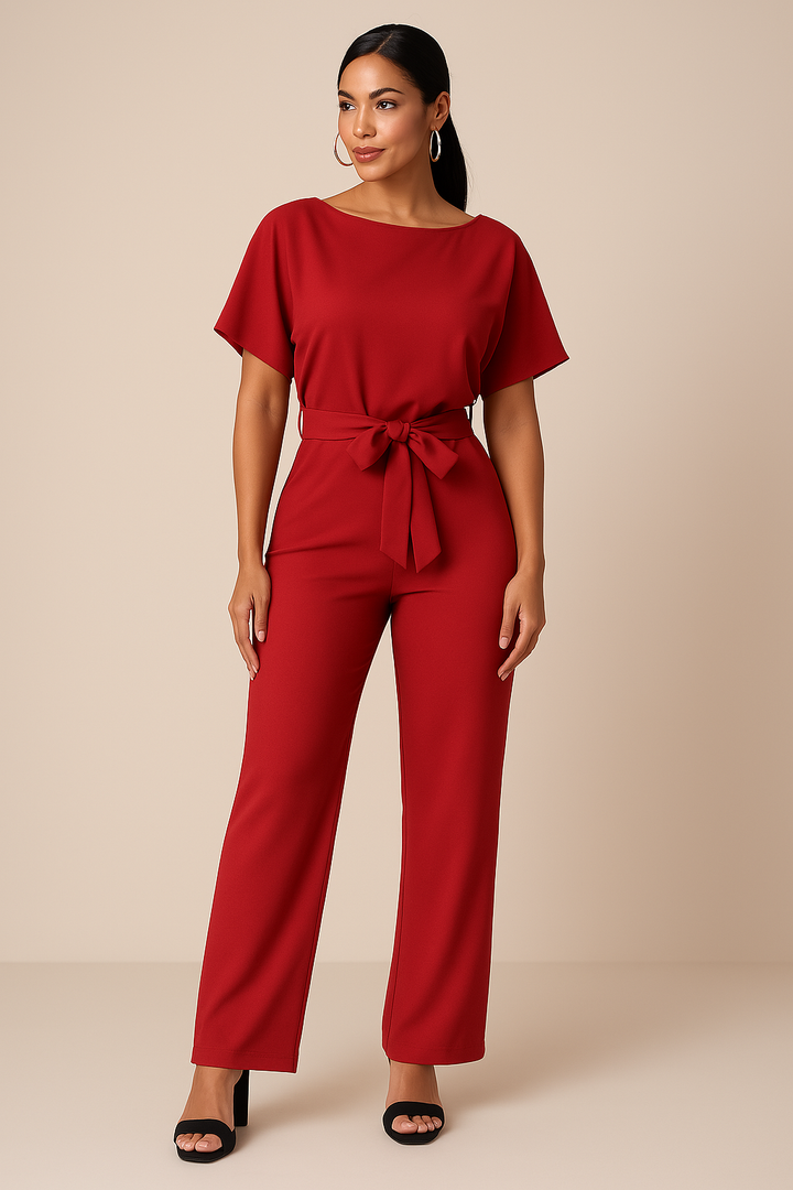 Dames jumpsuit Sophia, elegant design en ultiem comfort voor een trendy look.