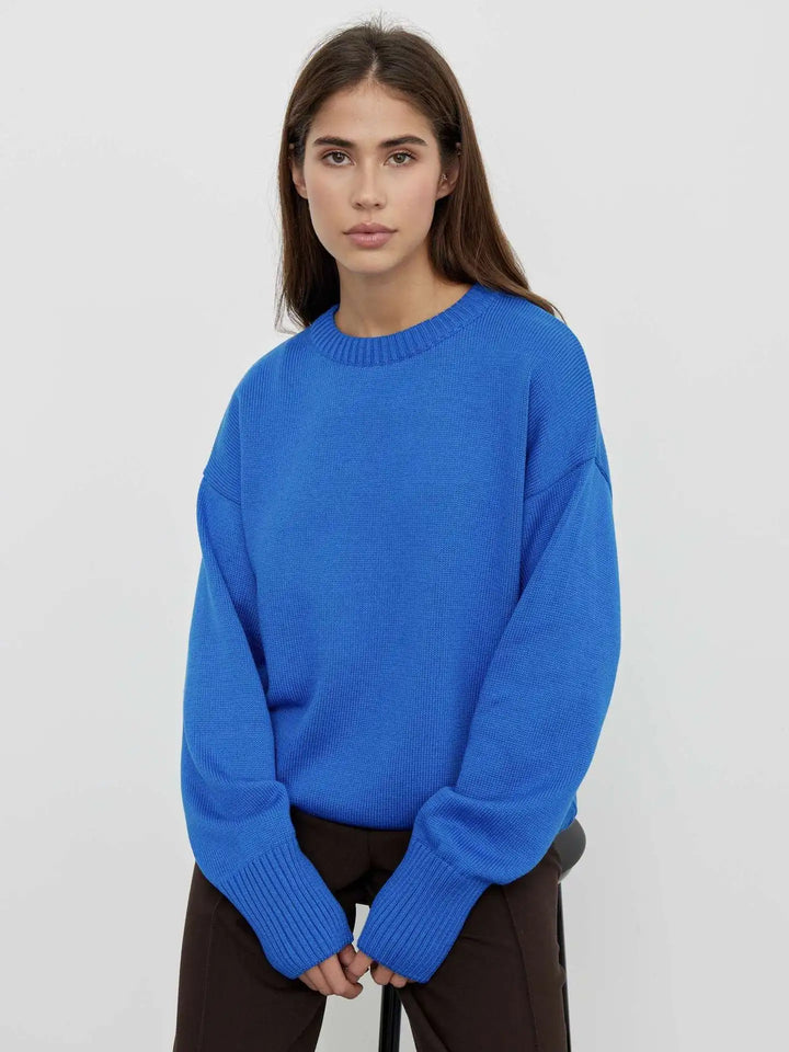 Netjes gevouwen dames kasjmier trui. Een luxe en warme basic kledingstuk, perfecte aanwinst voor je garderobe.