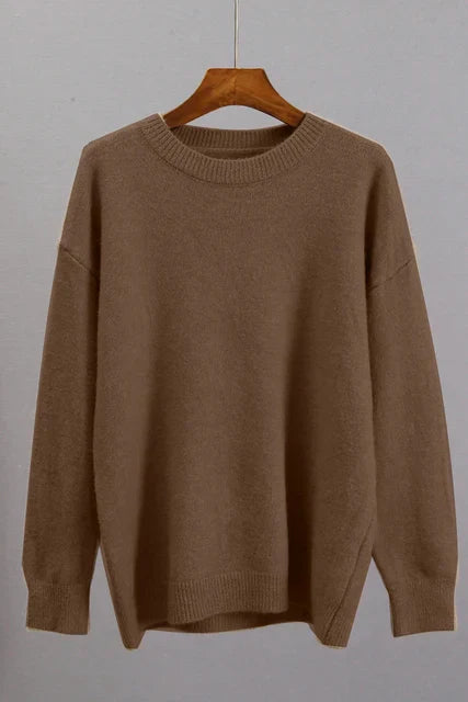 Heerlijk warme dames kasjmier trui, ideaal voor koude winterdagen. Luxe pullover biedt ultiem comfort.