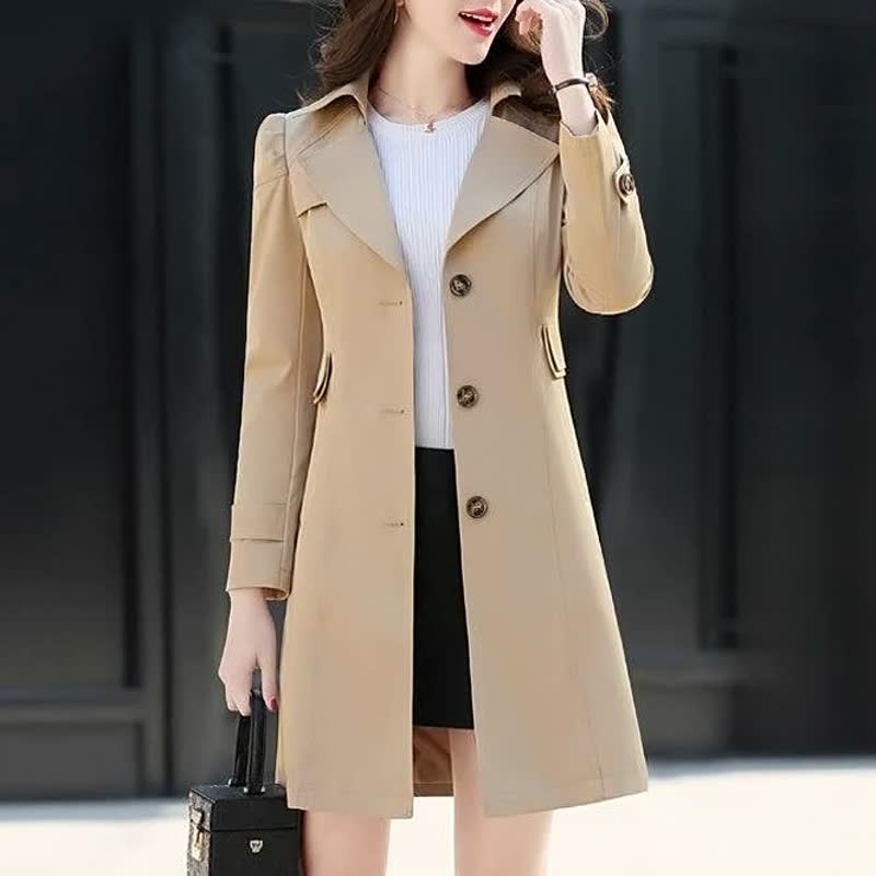 Comfortabele en stijlvolle loose fit damesjas (BossCoat™), perfecte elegante overjas voor moderne vrouwenmode.