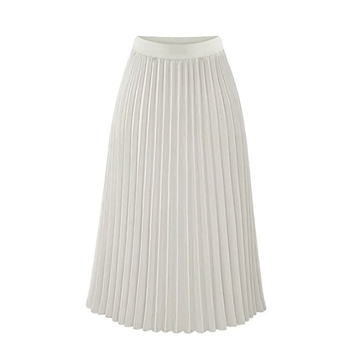 Chique dames plooirok met hoge taille, perfect voor een elegante uitstraling in de lente en zomer.