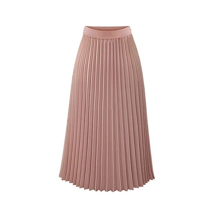 Casual maar elegante damesrok met plooien en hoge taille, perfect voor lente- en zomerse dagen.