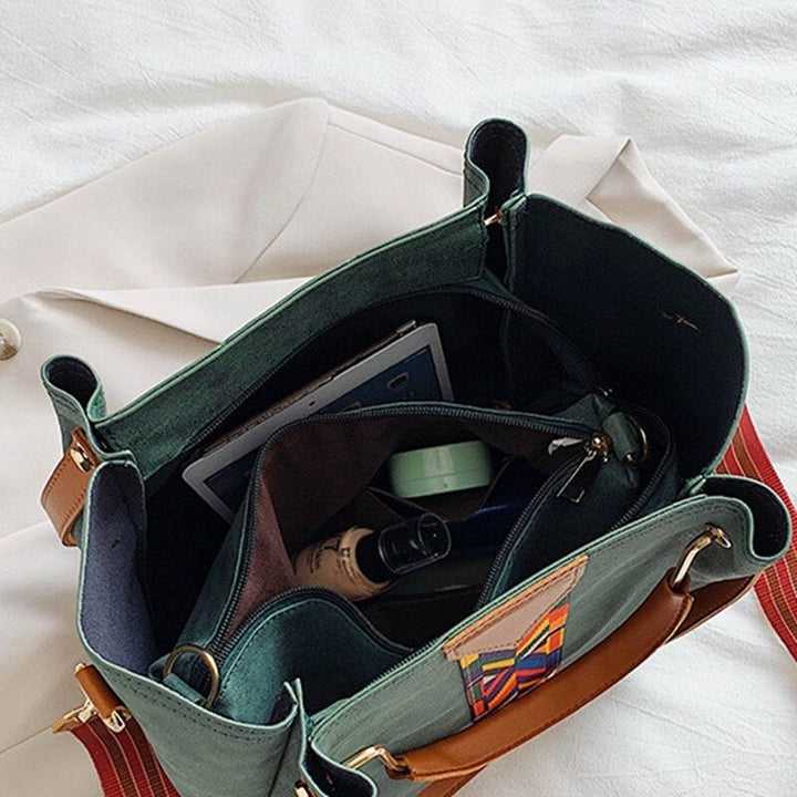 Stijlvolle zwarte PU leren dames handtas met elegant design, een modieuze tote bag voor elke dag.