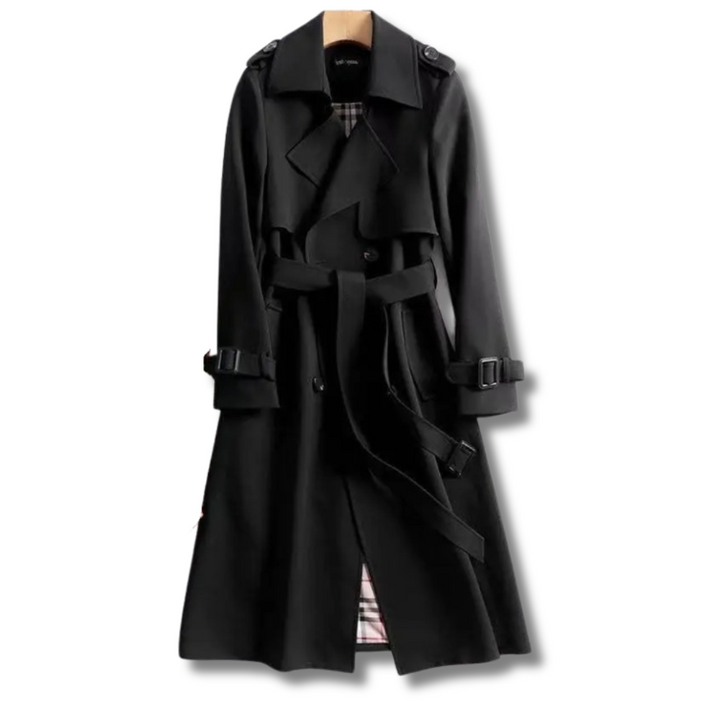 Chique dames trenchcoat, een functionele jas met riem voor zowel casual als geklede outfits.
