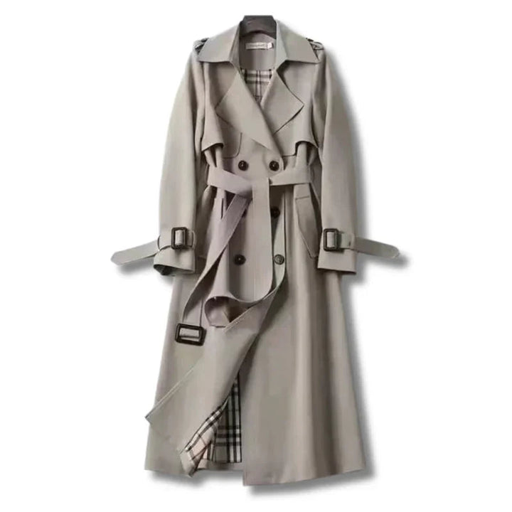 Stijlvolle en comfortabele dames trenchcoat met riem, perfect voor overgangsseizoenen.