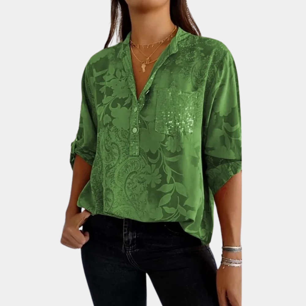 Comfortabele en veelzijdige zomerblouse voor dames, perfect voor dagelijks gebruik en lentemode.