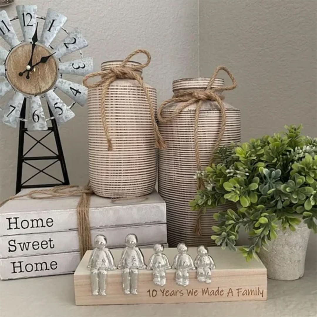 Stijlvol familiebeeldje, ideaal als aandenken of persoonlijk geschenk. Eeuwige familieband.