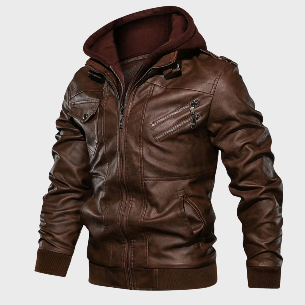 Elegante, funktionale braune Jacke mit Kapuze, stilvoll, langlebig und für Damen geeignet. Perfekt für den täglichen Gebrauch
