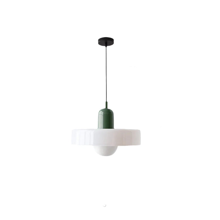 Sfeervolle glazen lamp; perfecte pendellamp voor eetkamer of hal.