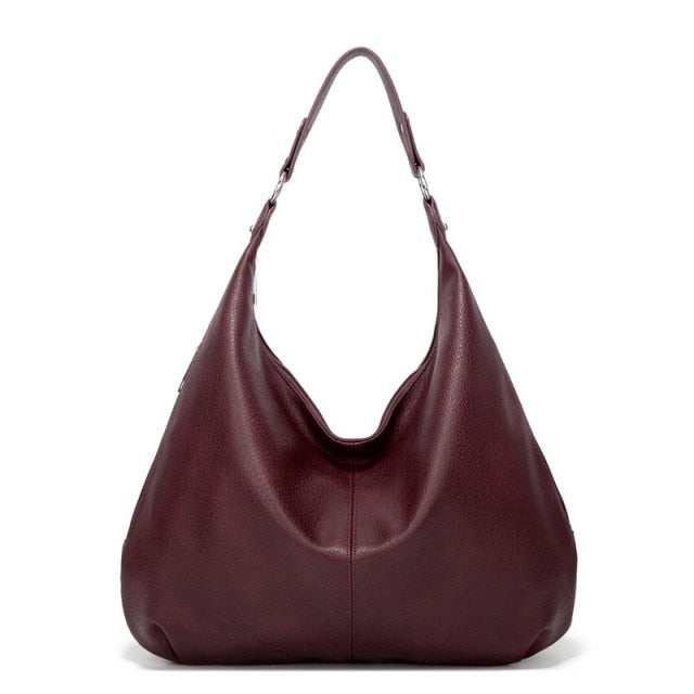 Elegante grote dames schoudertas in verschillende kleuren, tijdloos ontwerp, ruim en met veilige ritssluiting.