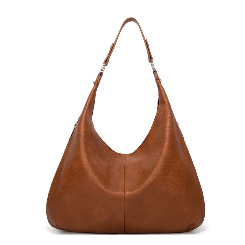 Elegante grote dames schoudertas in verschillende kleuren, tijdloos ontwerp, ruim en met veilige ritssluiting.