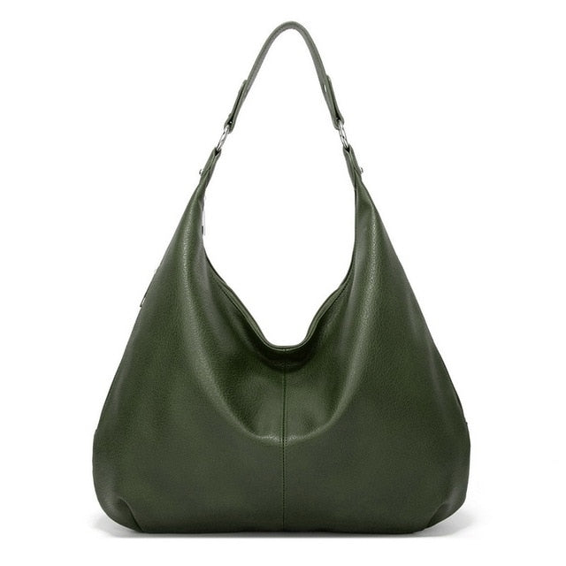 Elegante grote dames schoudertas in verschillende kleuren, tijdloos ontwerp, ruim en met veilige ritssluiting.