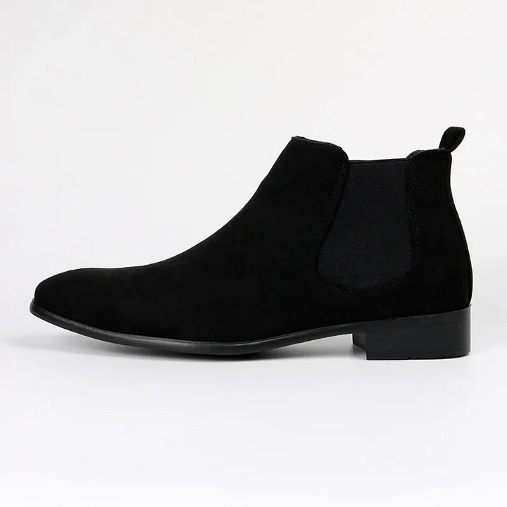 Elegante heren Chelsea laarzen met elastische zijkanten en treklus, bruin en stijlvol, perfect voor elke gelegenheid.