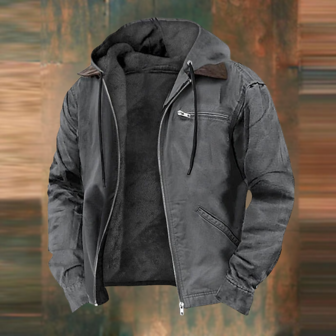 Elegante herenjas in grijs, ideaal voor koudere dagen, zachte stof, casual look, veelzijdig voor dagelijks gebruik en kantoor.