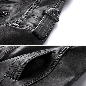 Heren Cooper leren jas, verfijnd en robuust