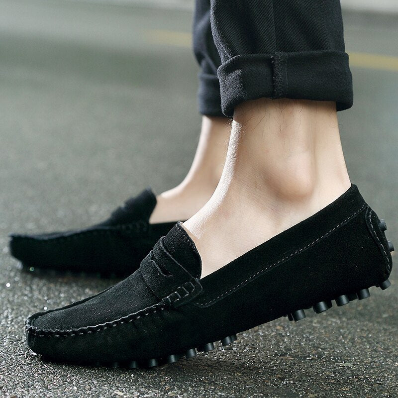 Comfortabele heren instappers, Italiaanse mode loafers ideaal voor zomerse dagen.