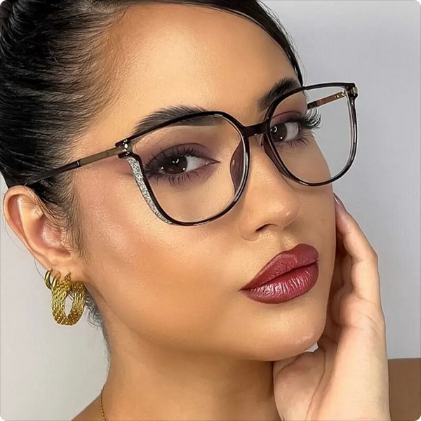 Elegante luxe leesbril in bruin, veelzijdige elegantie voor dames, sterktes +1.0 tot +4.0, tijdloos design.