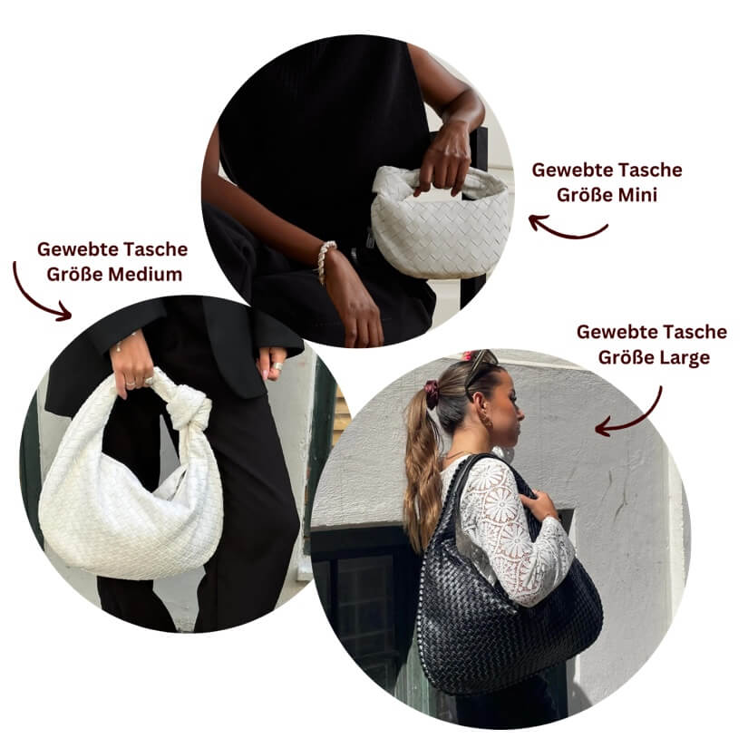 Elegante middelgrote dames handtas in zwart, flexibel, stijlvol, ideaal voor elke outfit en dagelijks gebruik.